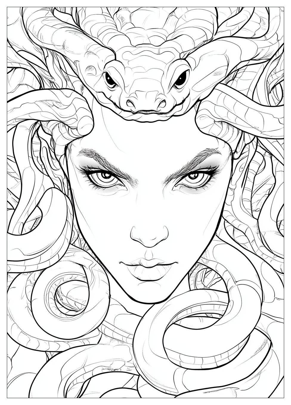 Medusa Coloring Pages-9