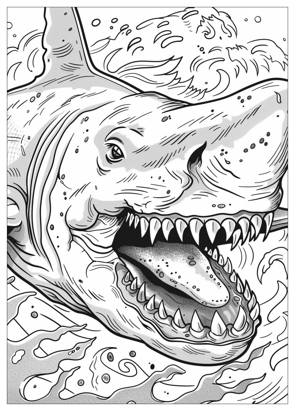 Megalodon Coloring Pages-1