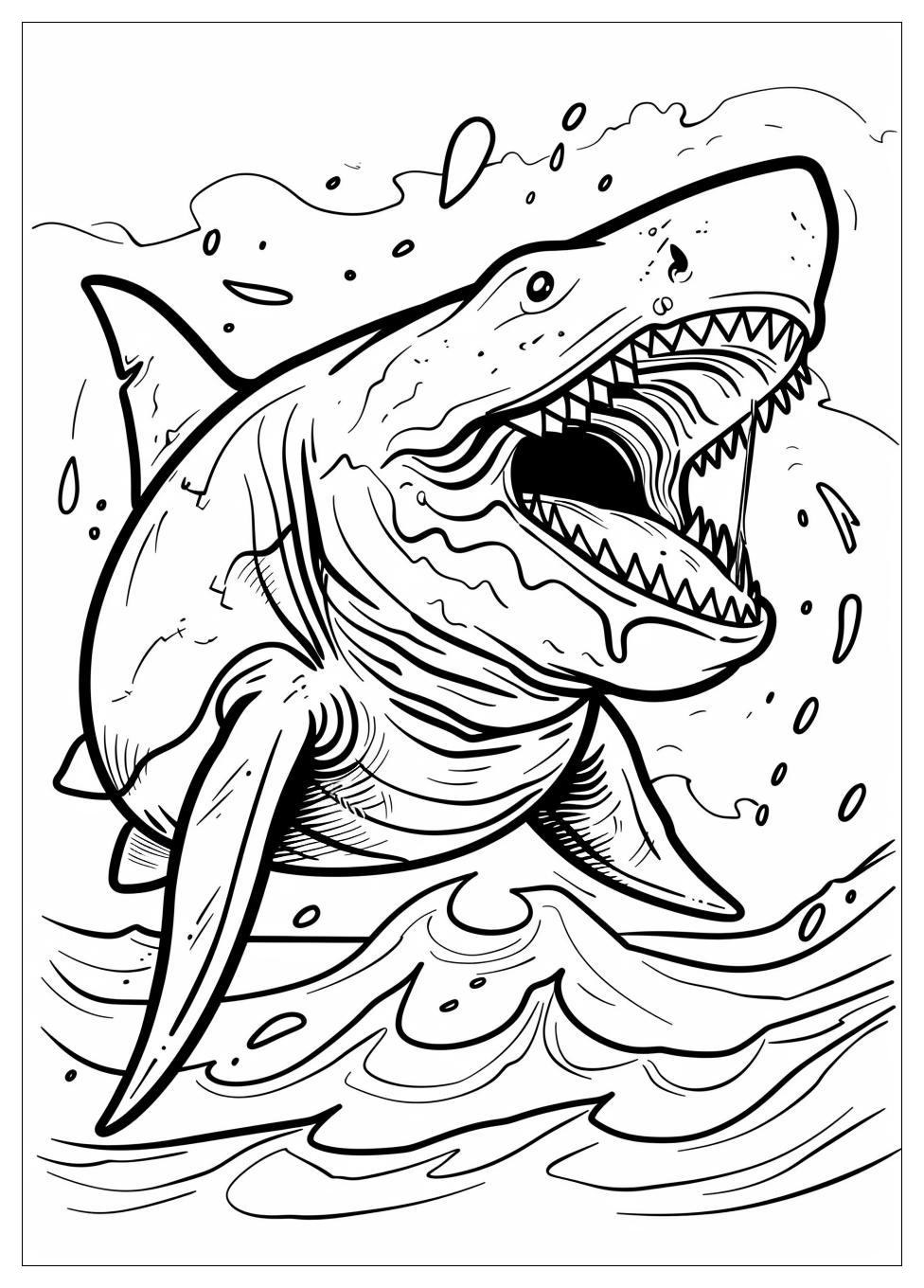 Megalodon Coloring Pages-2