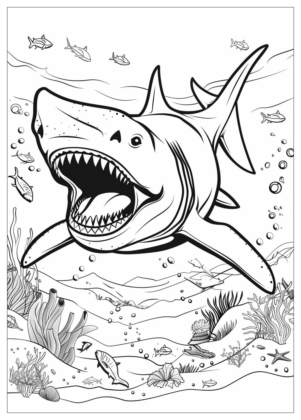 Megalodon Coloring Pages-9