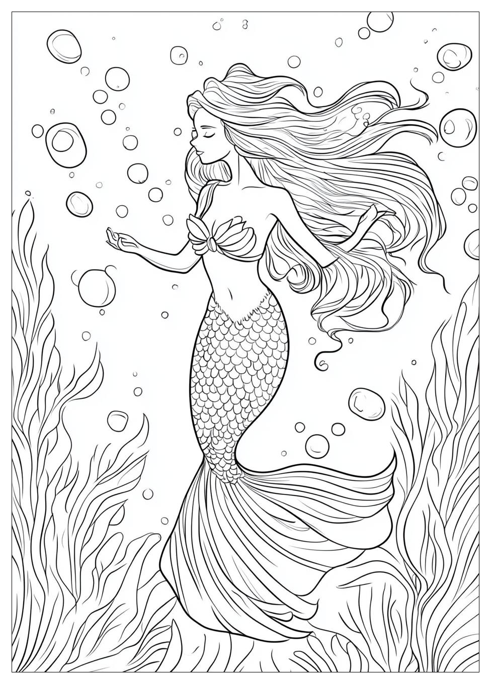 Mermaid Coloring Pages-5