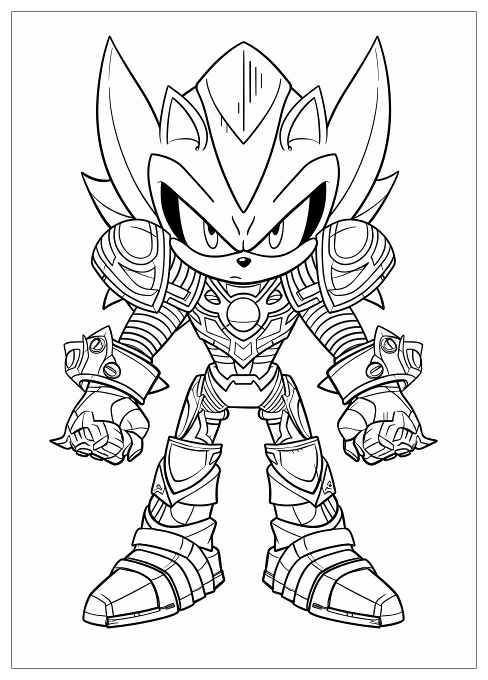 Metal Sonic Coloring Pages-15