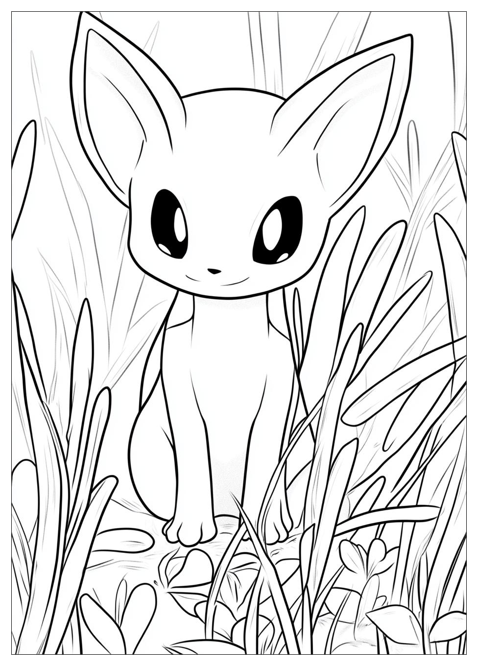 Mew Coloring Pages-10