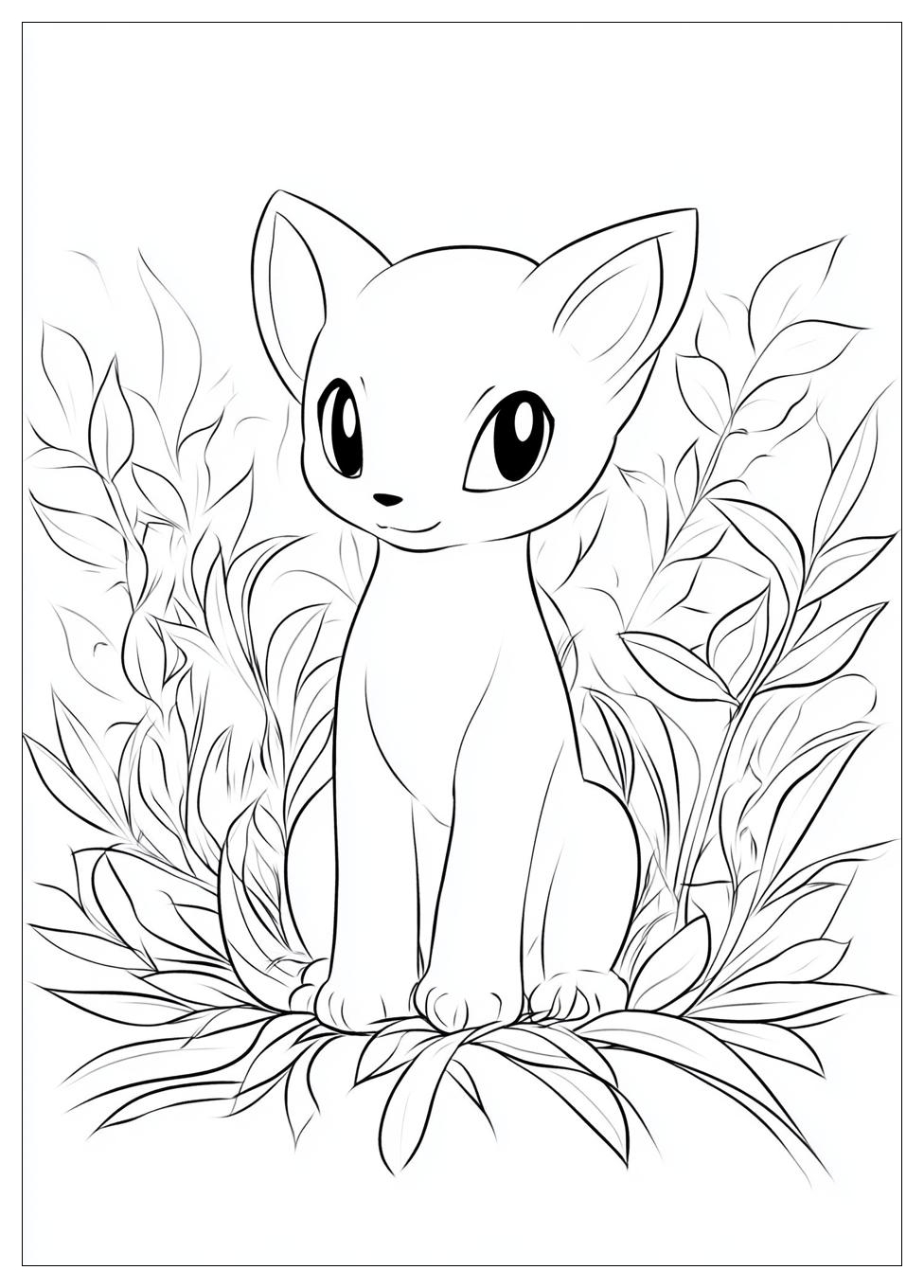 Mew Coloring Pages-11