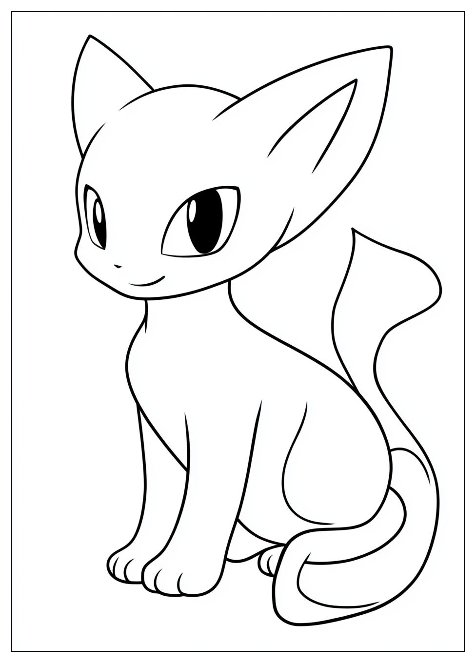 Mew Coloring Pages-12