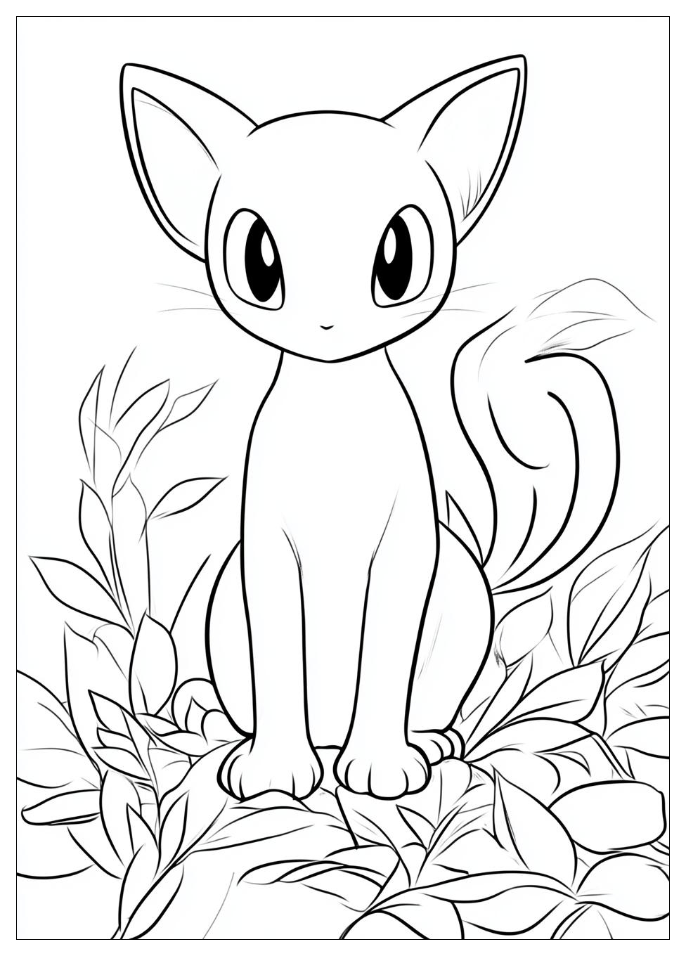Mew Coloring Pages-3