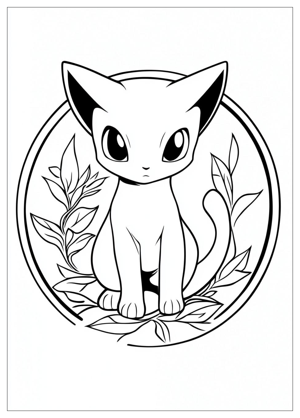 Mew Coloring Pages-4