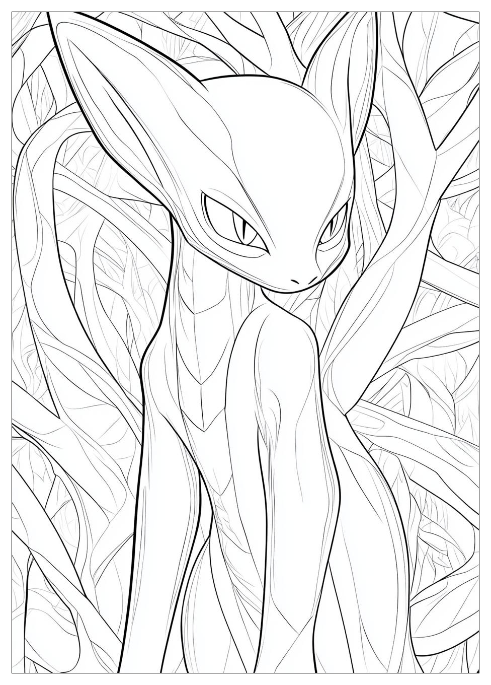 Mewtwo Coloring Pages-1