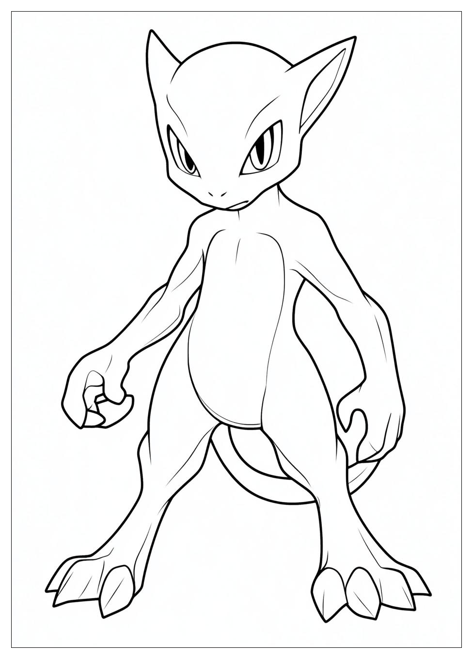 Mewtwo Coloring Pages-12