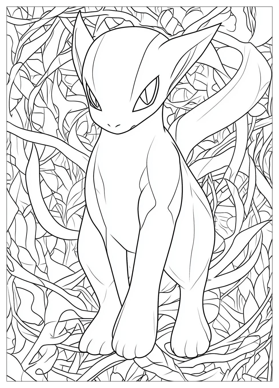 Mewtwo Coloring Pages-13