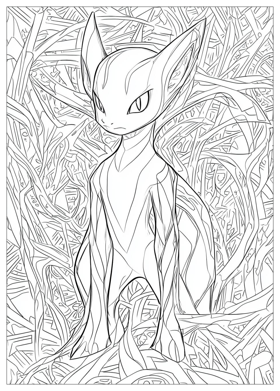 Mewtwo Coloring Pages-15