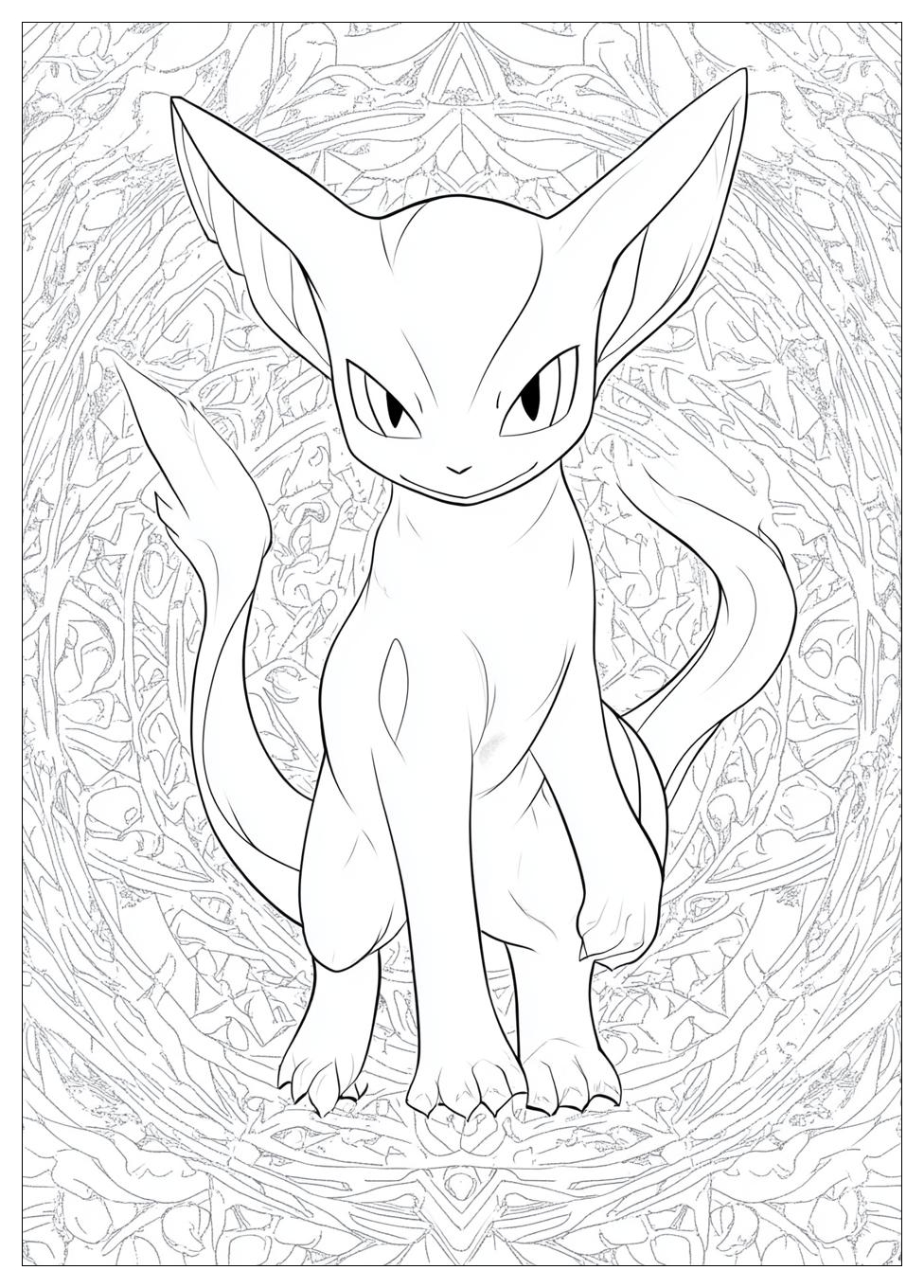 Mewtwo Coloring Pages-17