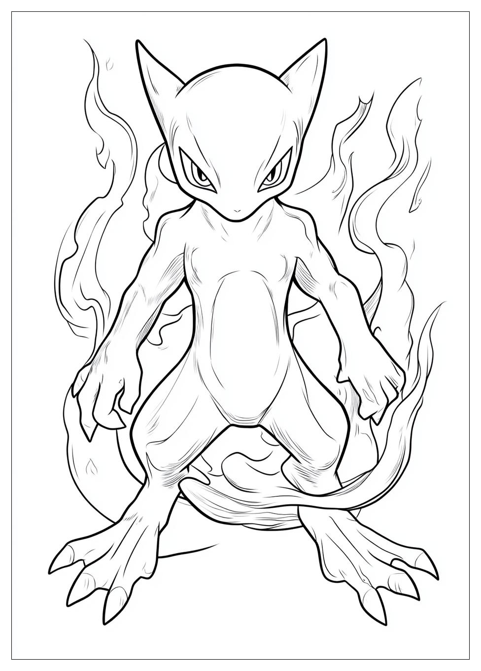 Mewtwo Coloring Pages-4