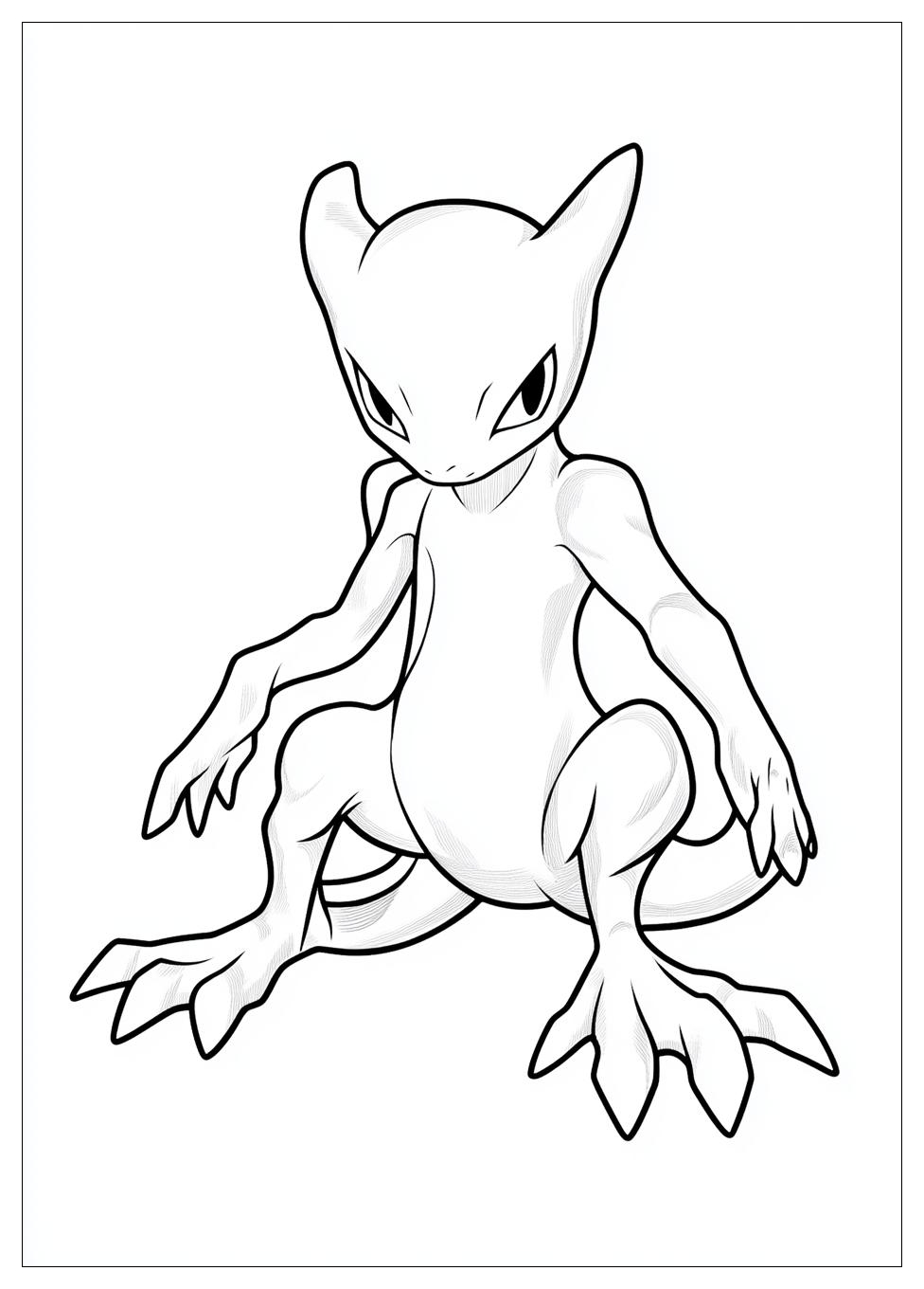 Mewtwo Coloring Pages-5