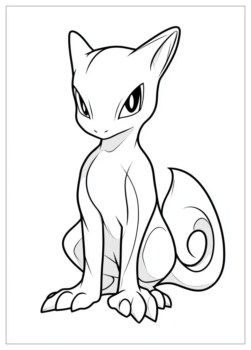Mewtwo Coloring Pages-6