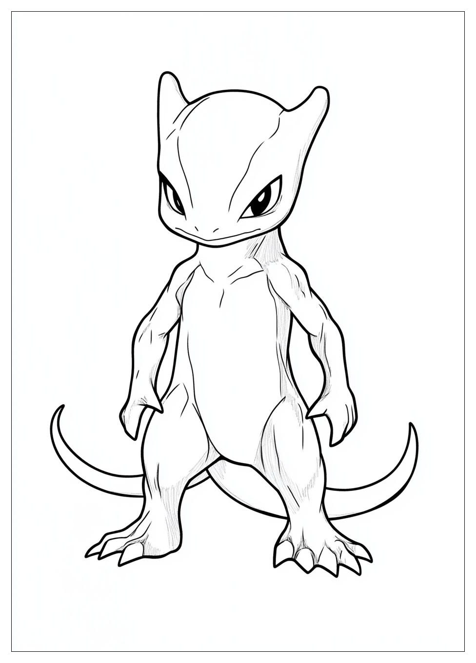 Mewtwo Coloring Pages-7