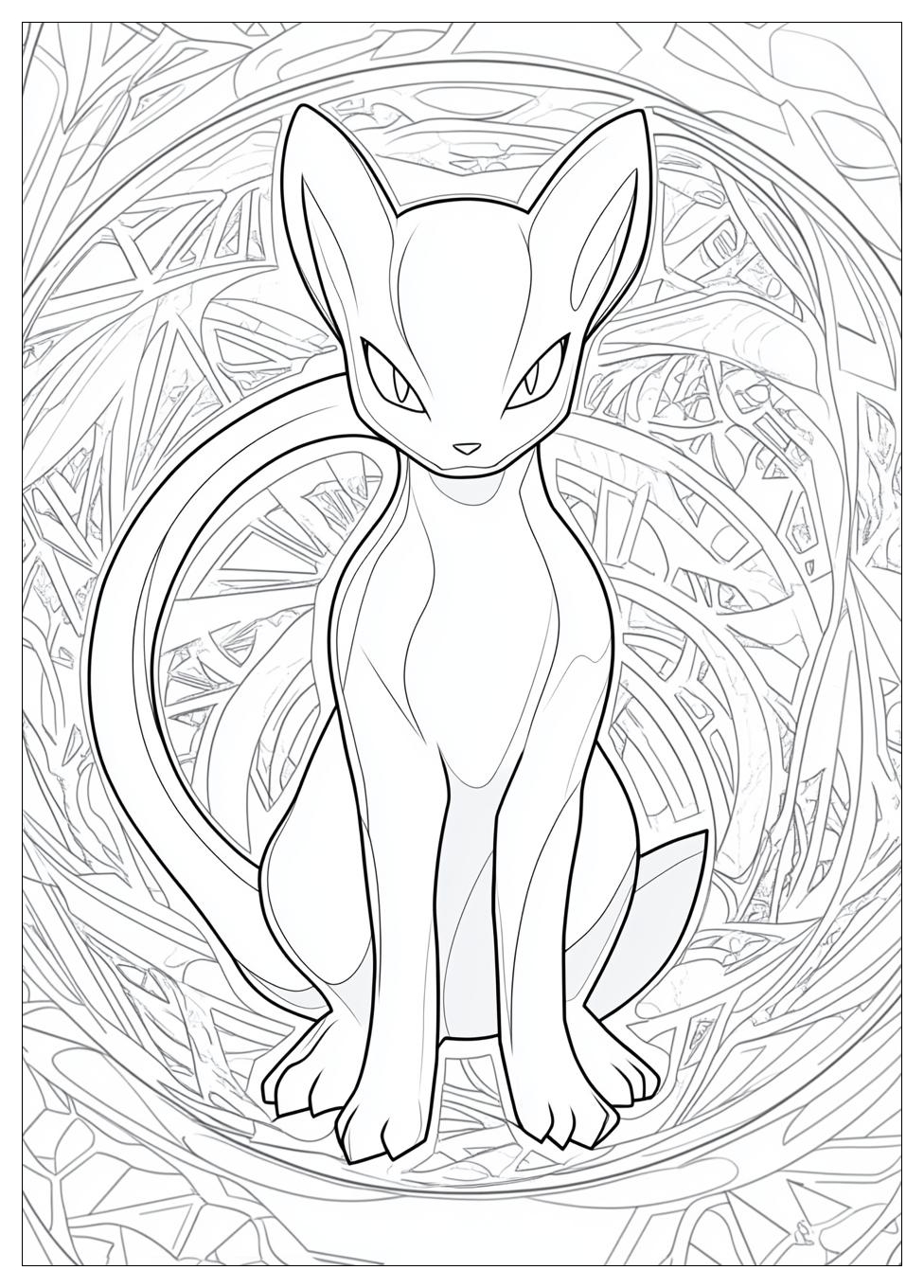 Mewtwo Coloring Pages-8