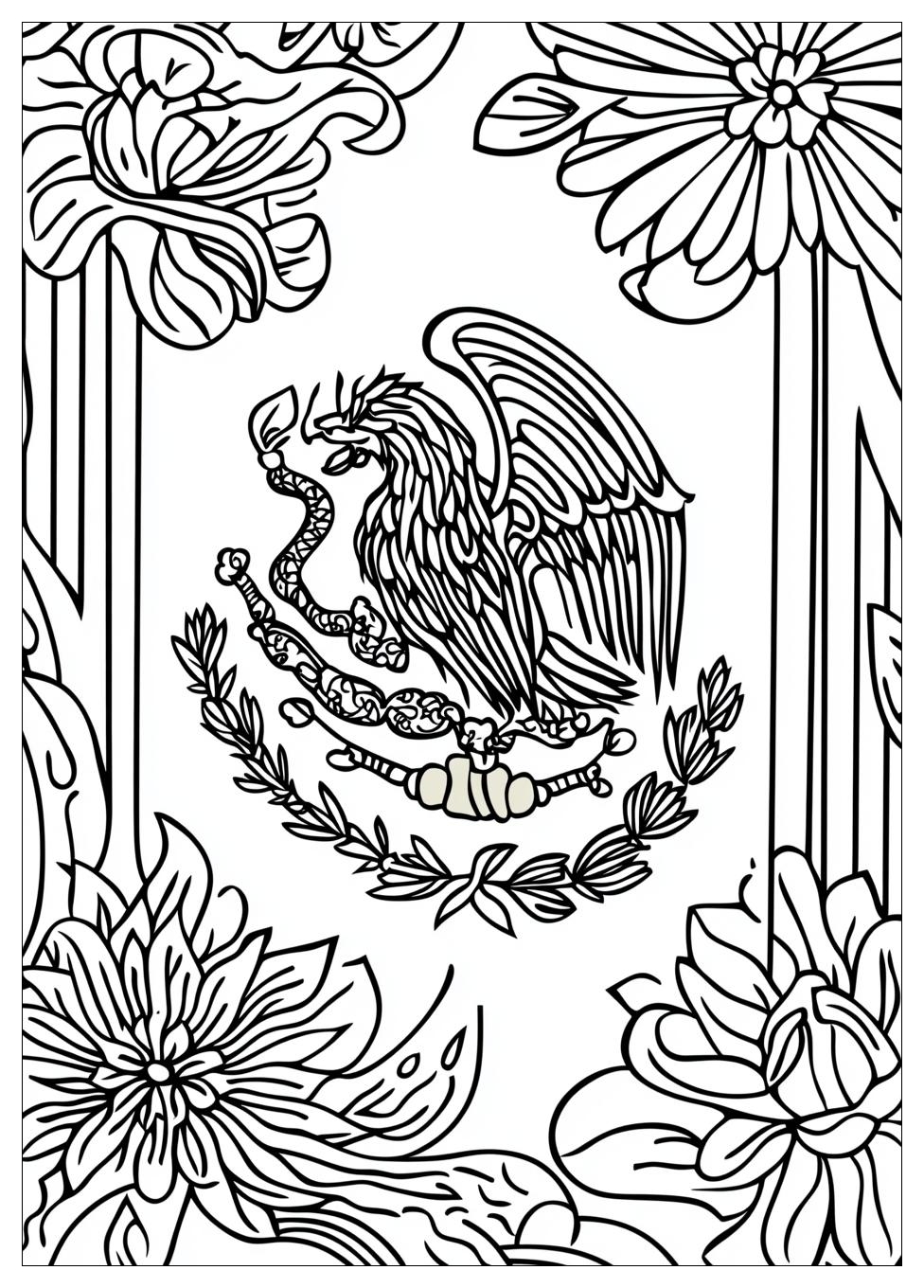 Mexico Flag Coloring Pages-20