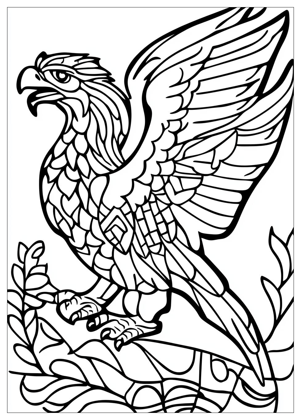 Mexico Flag Coloring Pages-7