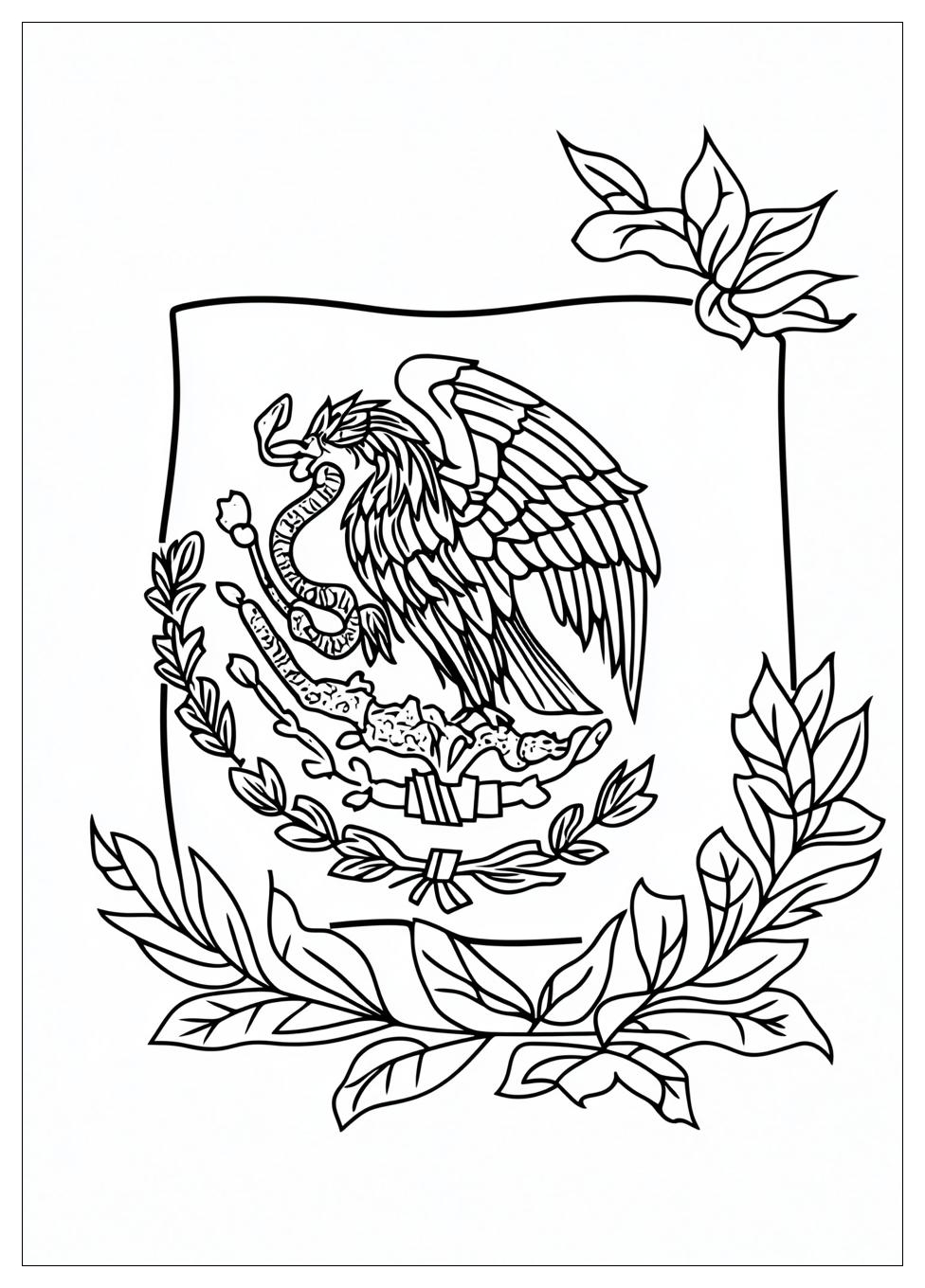 Mexico Flag Coloring Pages-9