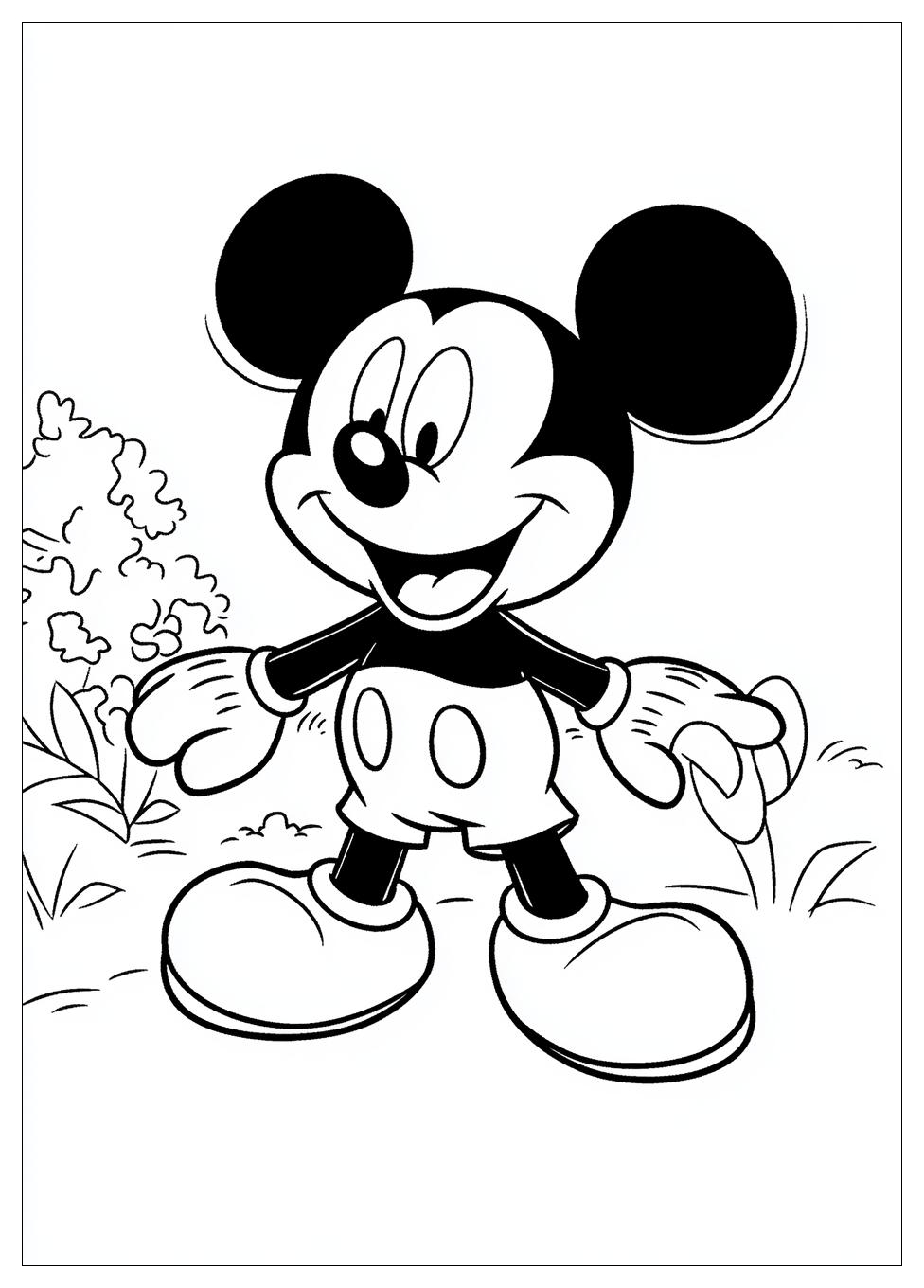 Free Printable Mickey Mouse Coloring Pages 1 Mickey Mouse Coloring Pages-1