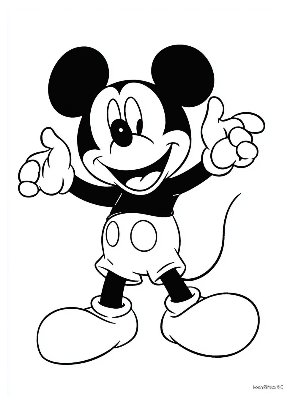 Free Printable Mickey Mouse Coloring Pages 10 Mickey Mouse Coloring Pages-10