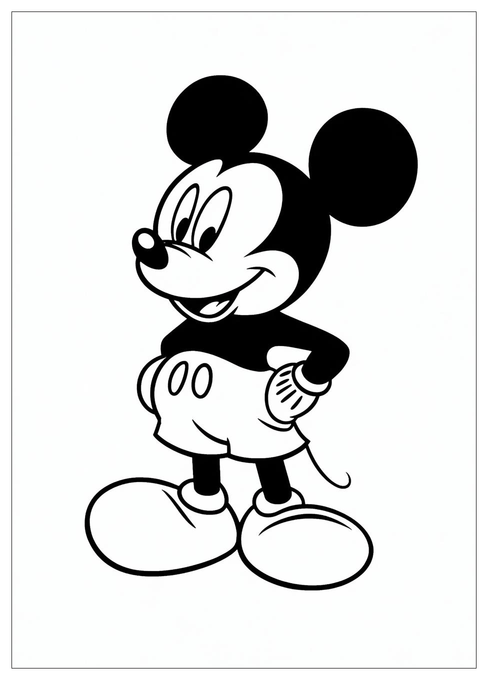 Free Printable Mickey Mouse Coloring Pages 12 Mickey Mouse Coloring Pages-12
