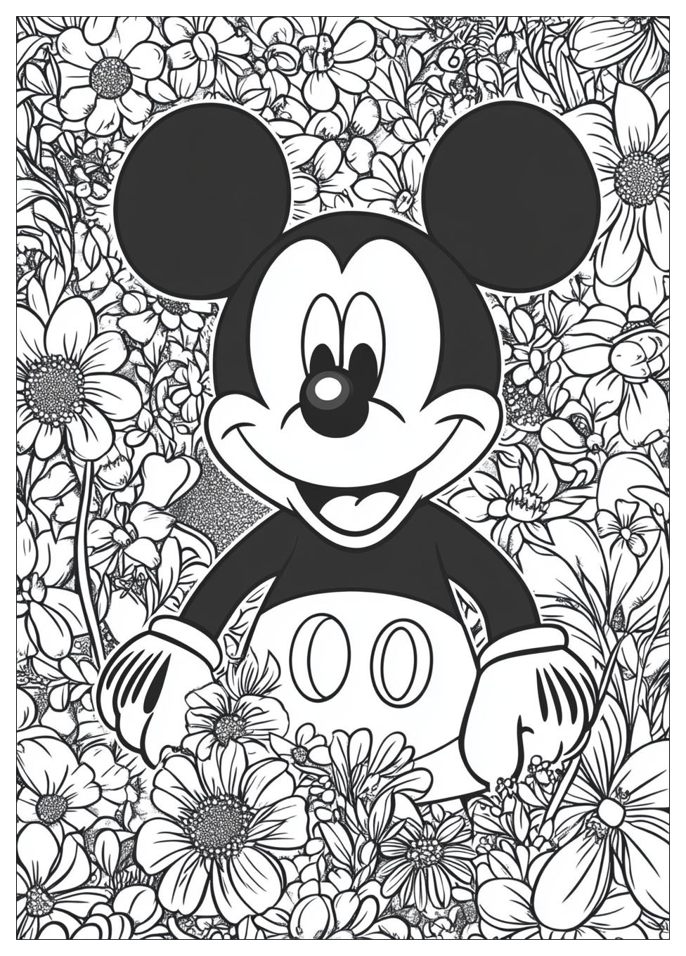 Free Printable Mickey Mouse Coloring Pages 13 Mickey Mouse Coloring Pages-13
