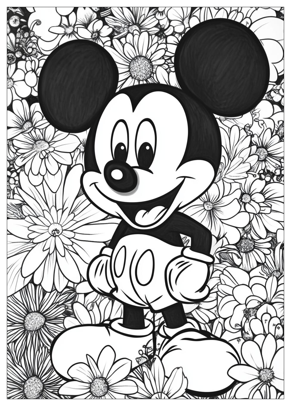 Free Printable Mickey Mouse Coloring Pages 14 Mickey Mouse Coloring Pages-14