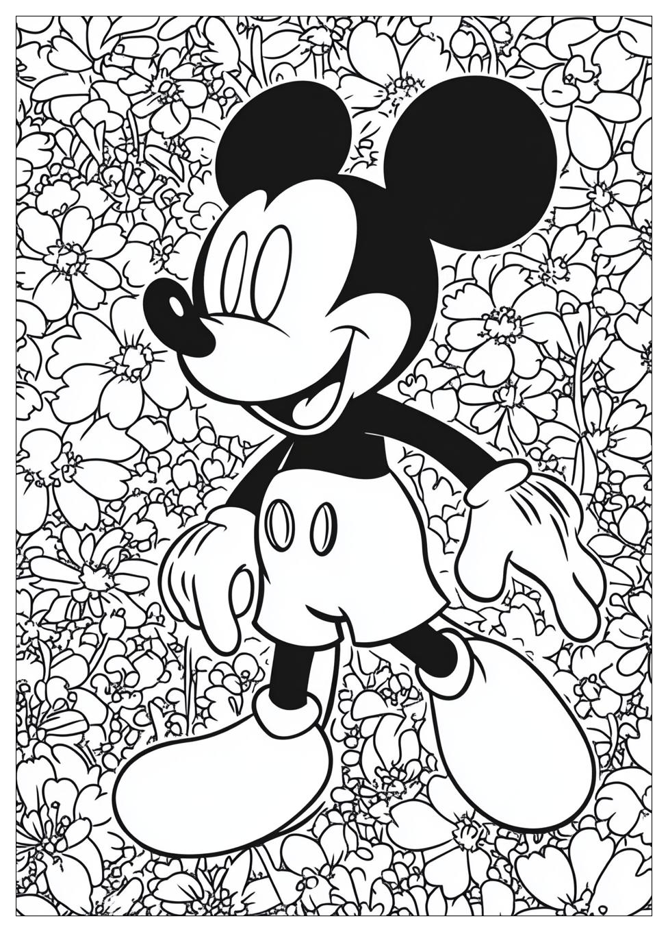 Free Printable Mickey Mouse Coloring Pages 19 Mickey Mouse Coloring Pages-19