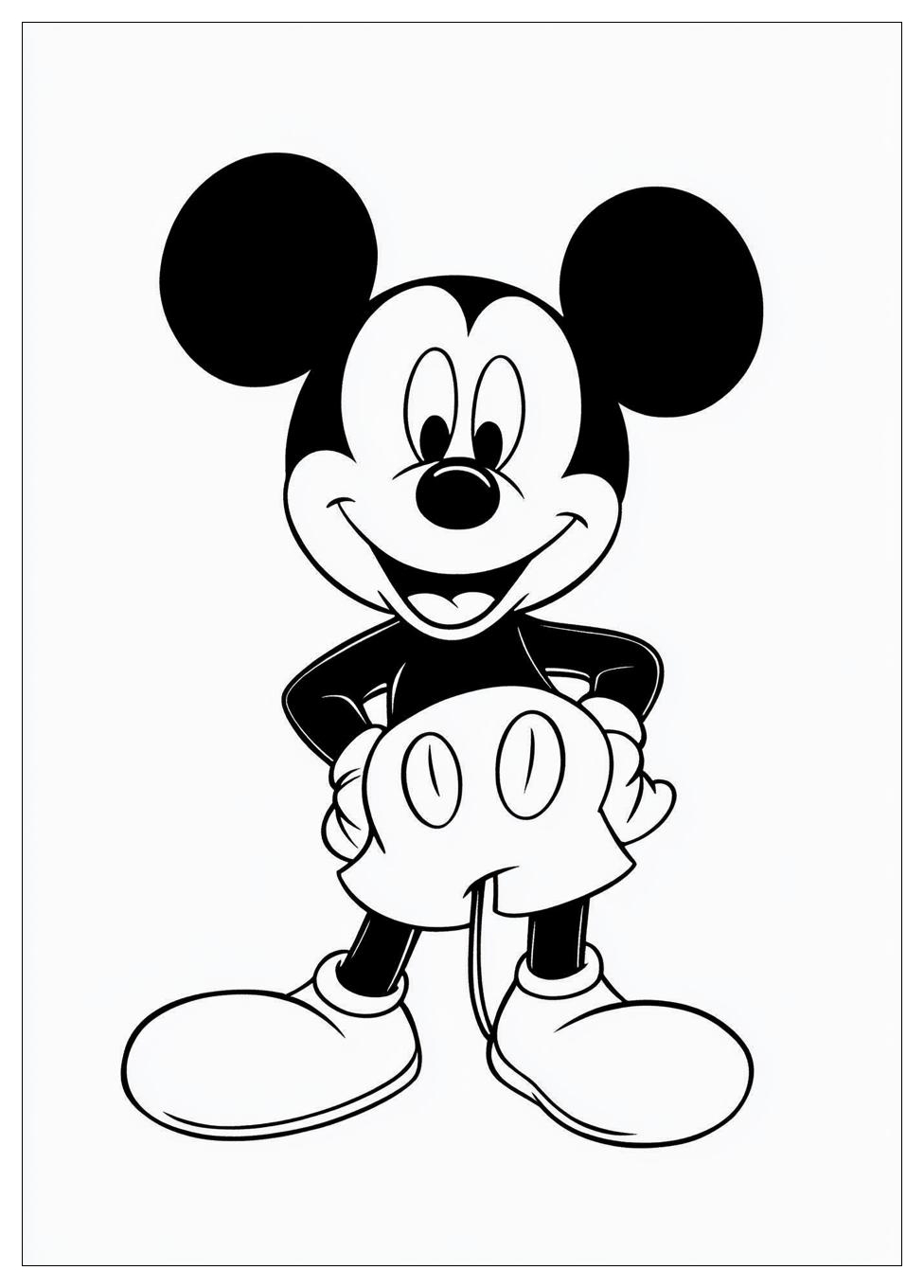 Free Printable Mickey Mouse Coloring Pages 4 Mickey Mouse Coloring Pages-4