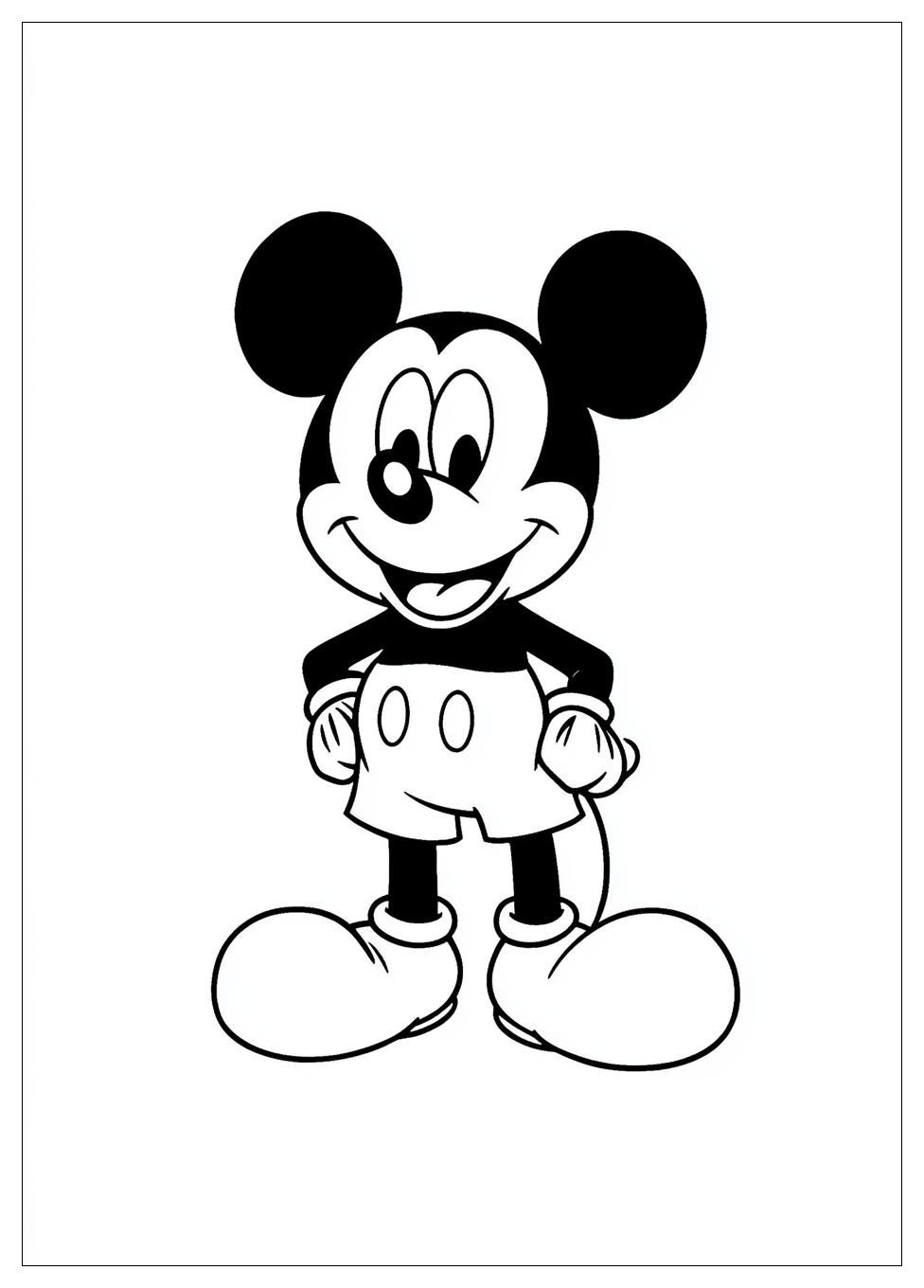 Free Printable Mickey Mouse Coloring Pages 5 Mickey Mouse Coloring Pages-5