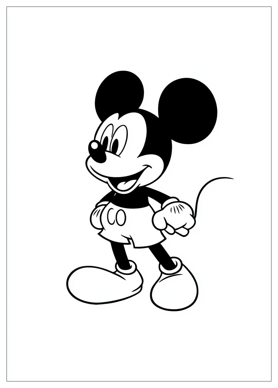 Free Printable Mickey Mouse Coloring Pages 7 Mickey Mouse Coloring Pages-7