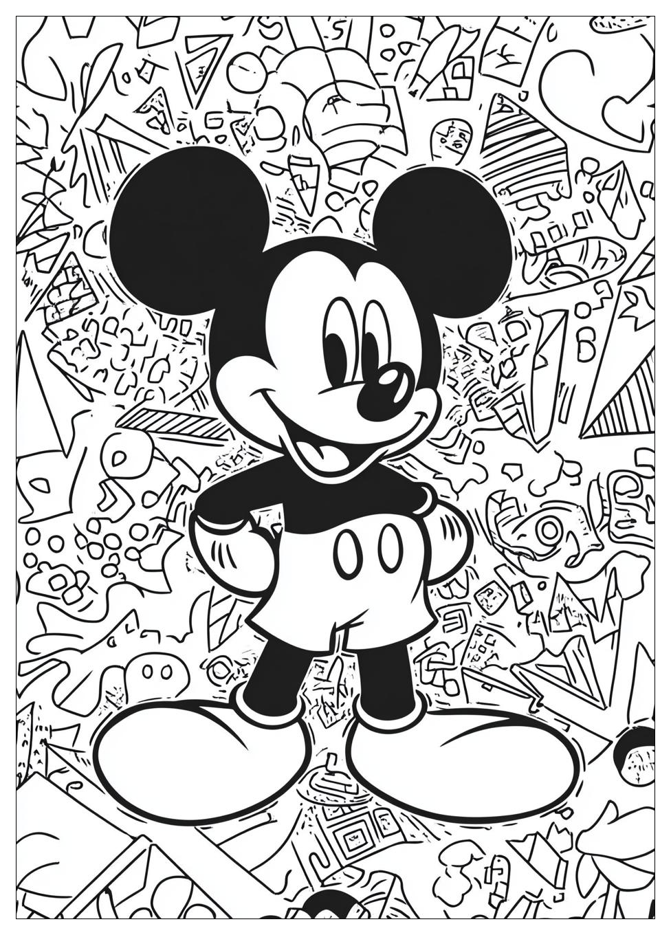 Free Printable Mickey Mouse Coloring Pages 8 Mickey Mouse Coloring Pages-8
