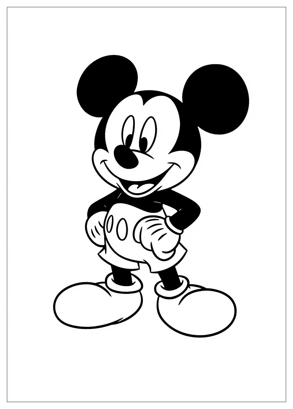 Free Printable Mickey Mouse Coloring Pages 9 Mickey Mouse Coloring Pages-9