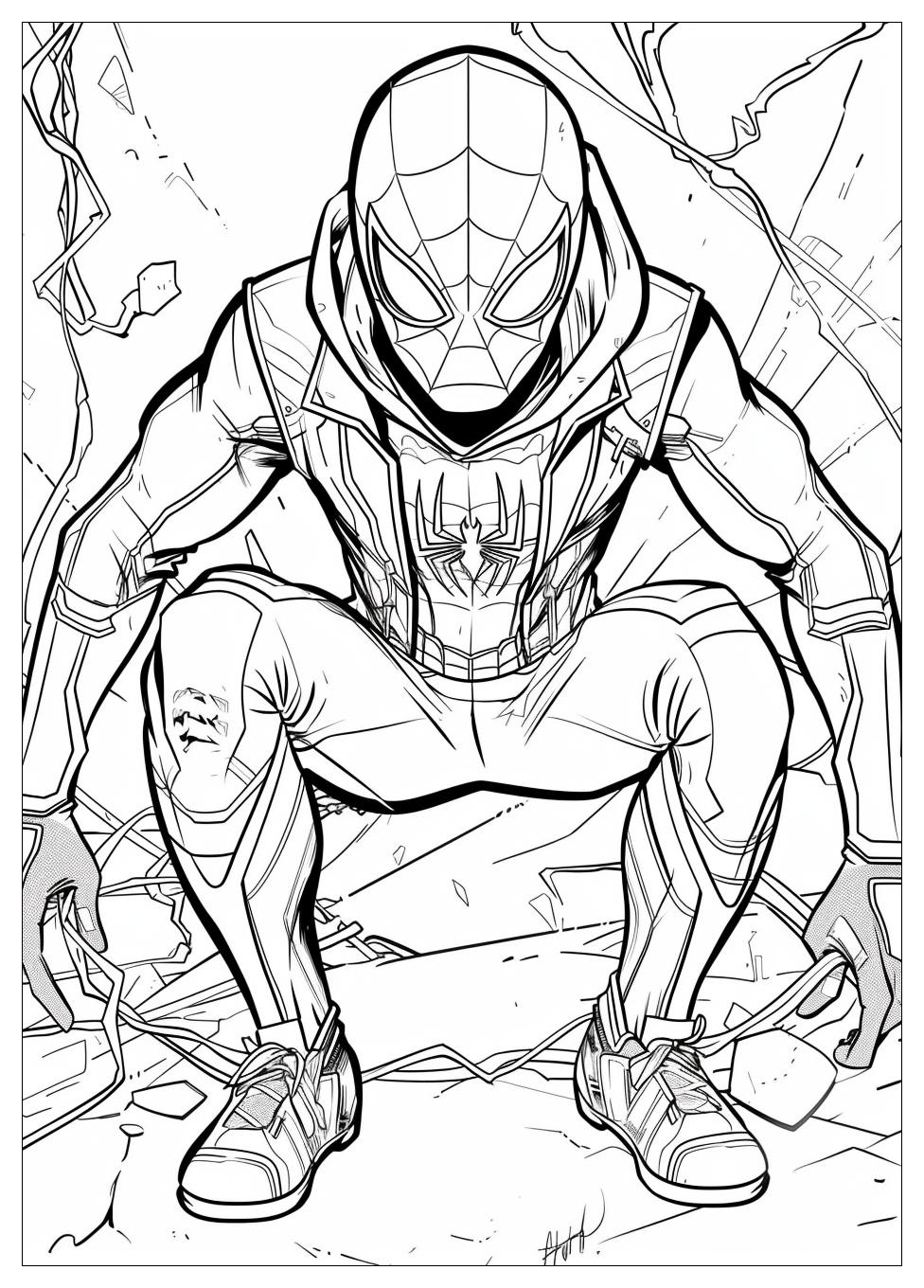 Miles Morales Coloring Pages-1