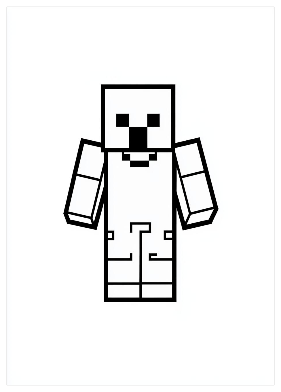 Minecraft Coloring Pages-11