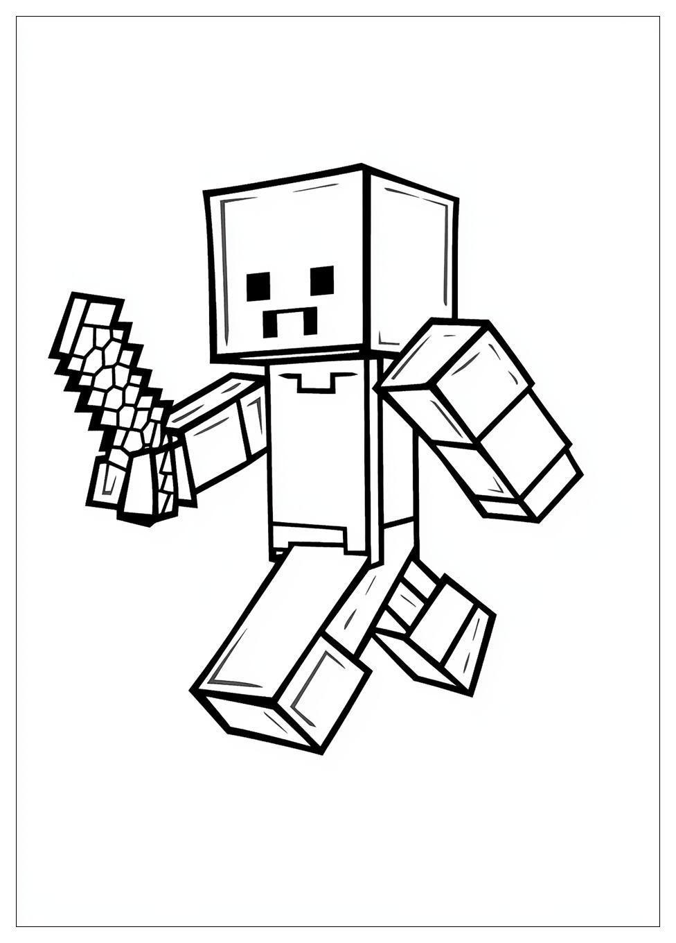 Minecraft Coloring Pages-12