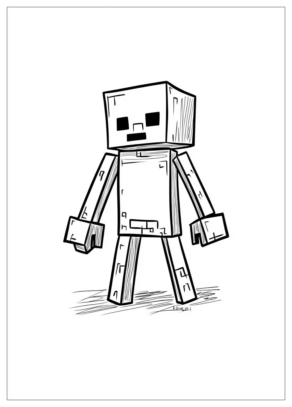 Minecraft Coloring Pages-16