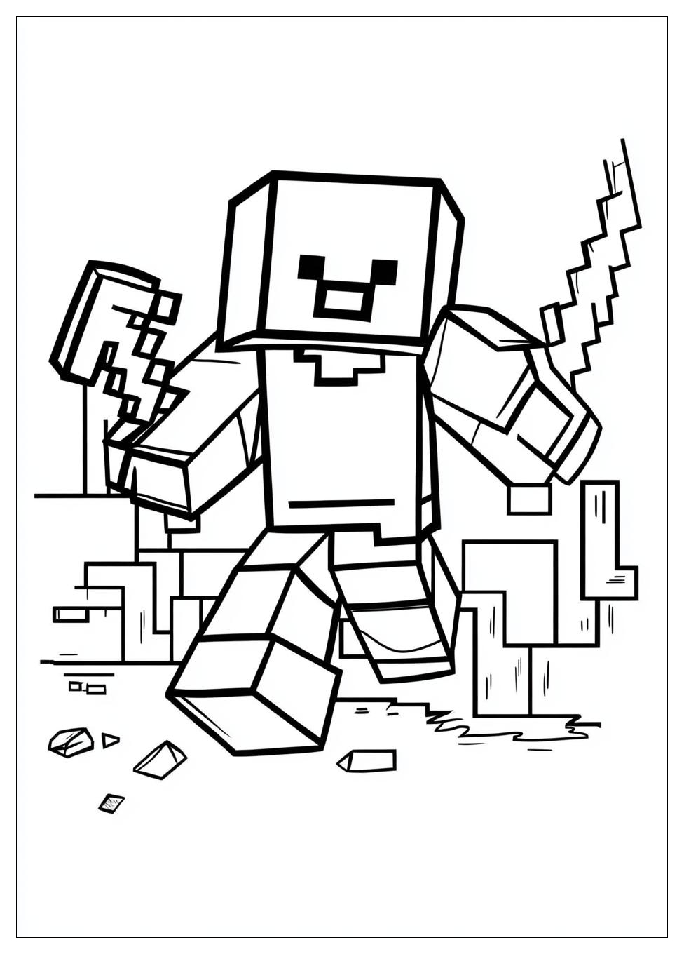 Minecraft Coloring Pages-2
