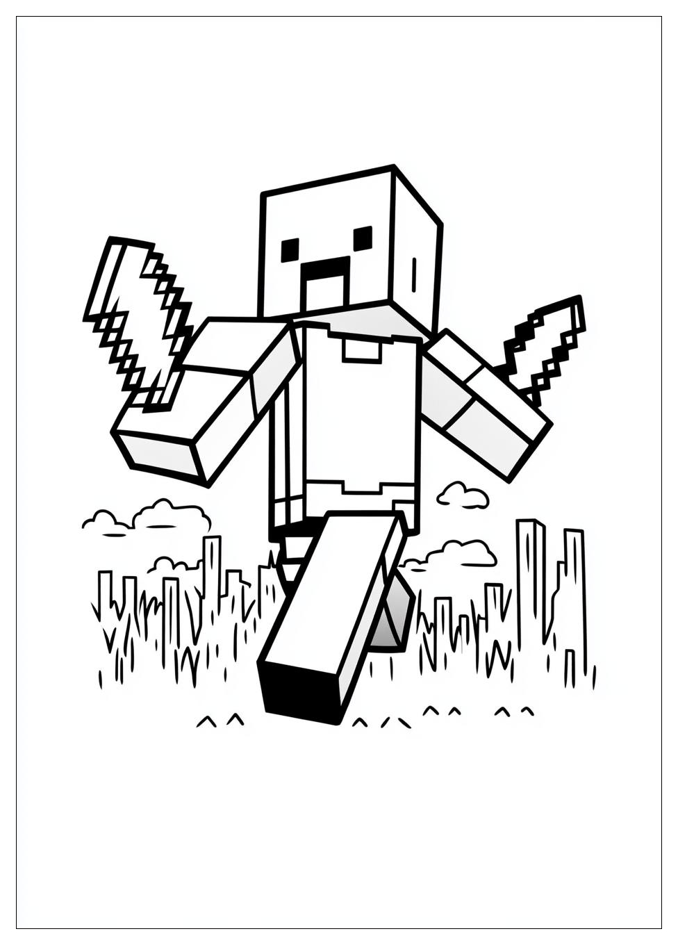 Minecraft Coloring Pages-4