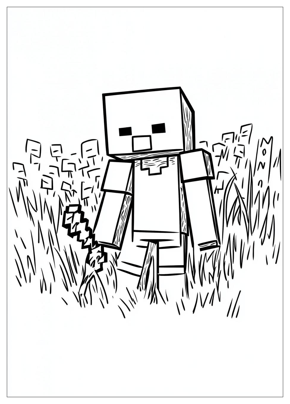 Minecraft Coloring Pages-8