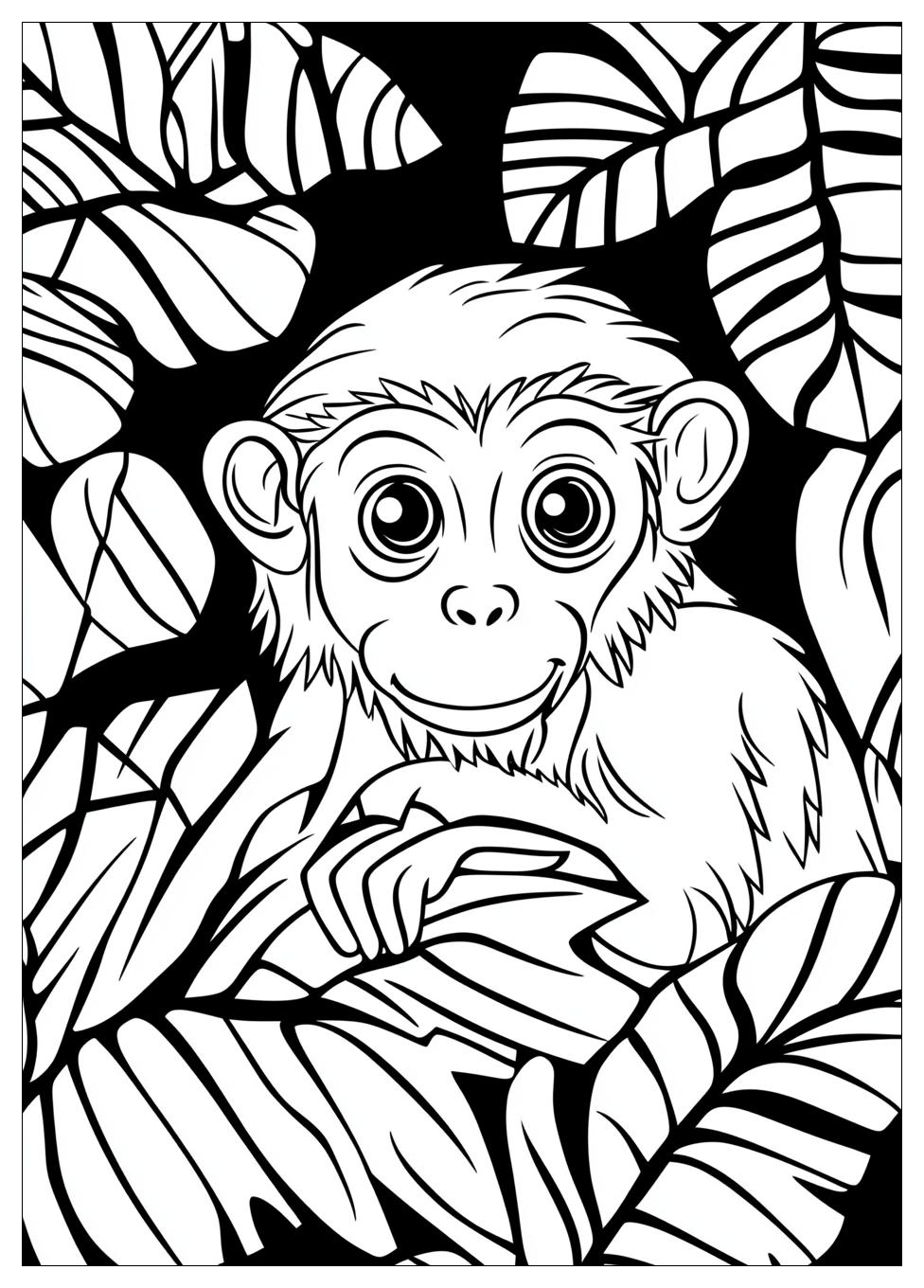 Monkey Coloring Pages-11