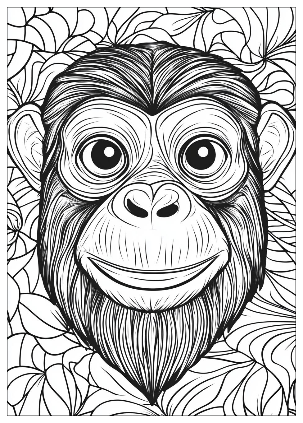 Monkey Coloring Pages-15