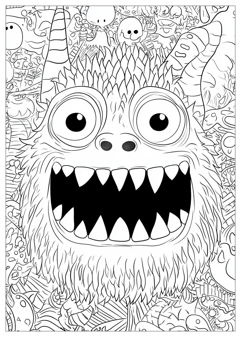 Monster Coloring Pages-10
