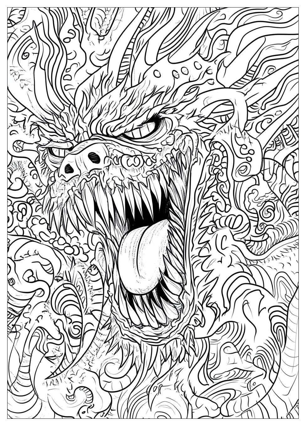 Monster Coloring Pages-19
