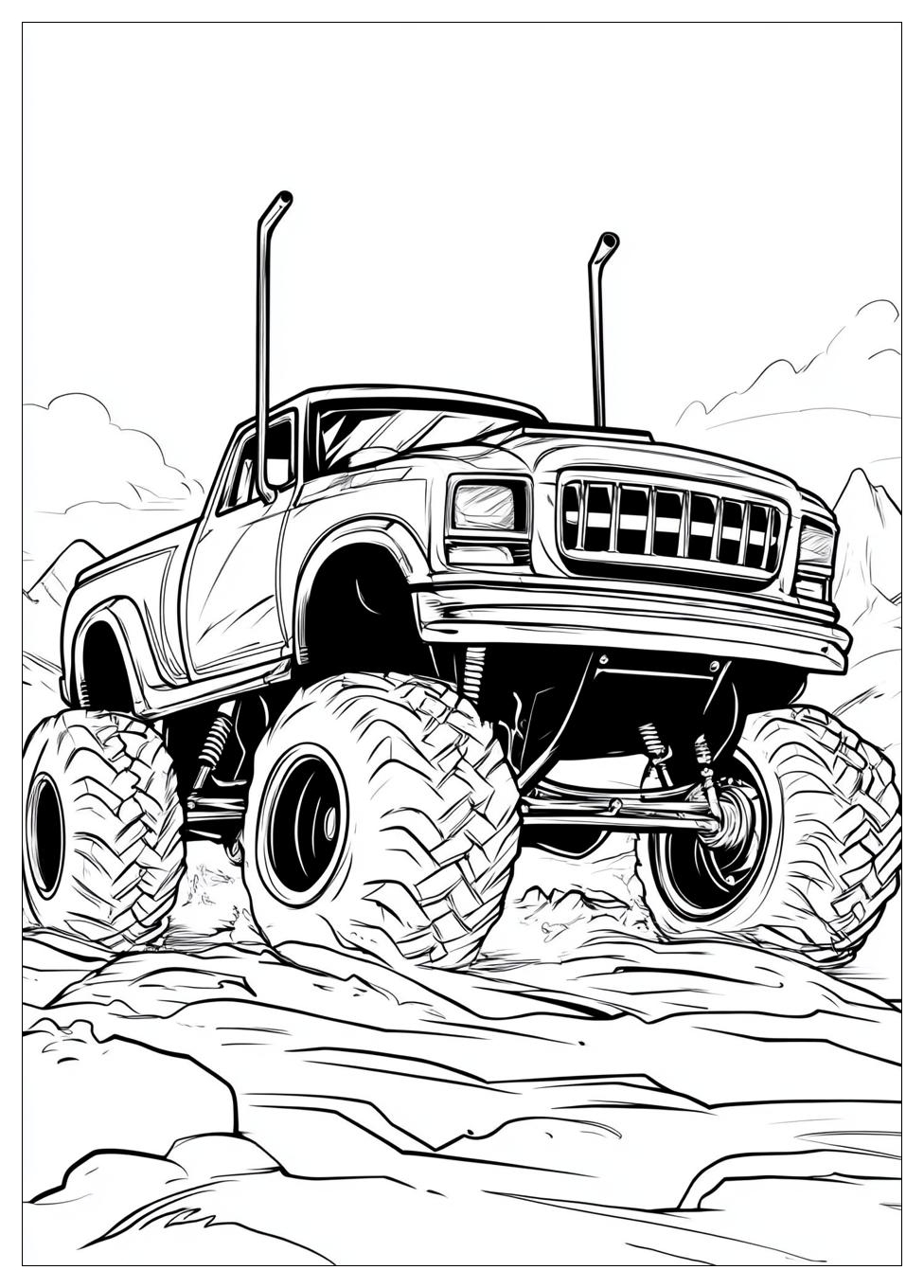 Monster Truck Coloring Pages-1