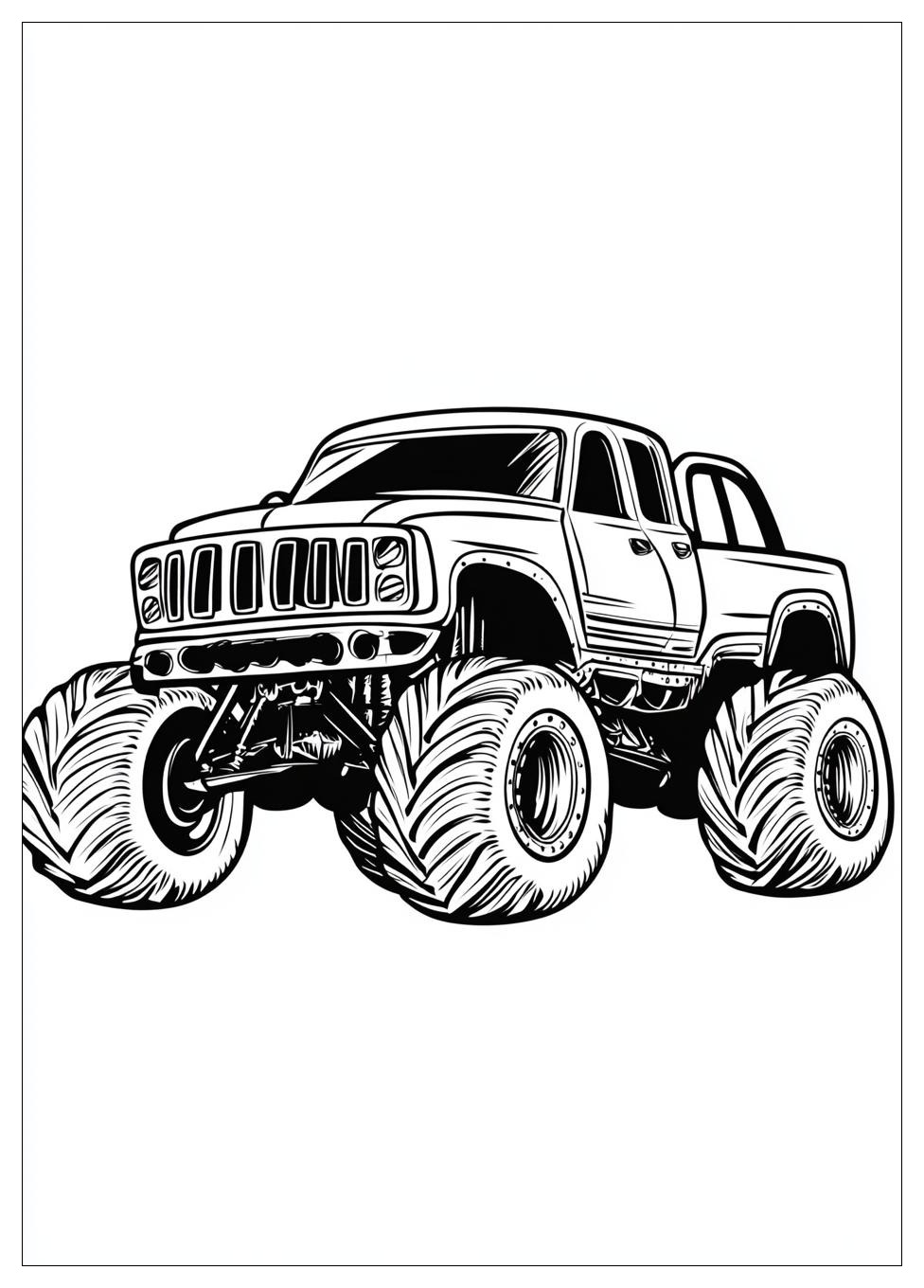 Monster Truck Coloring Pages-11