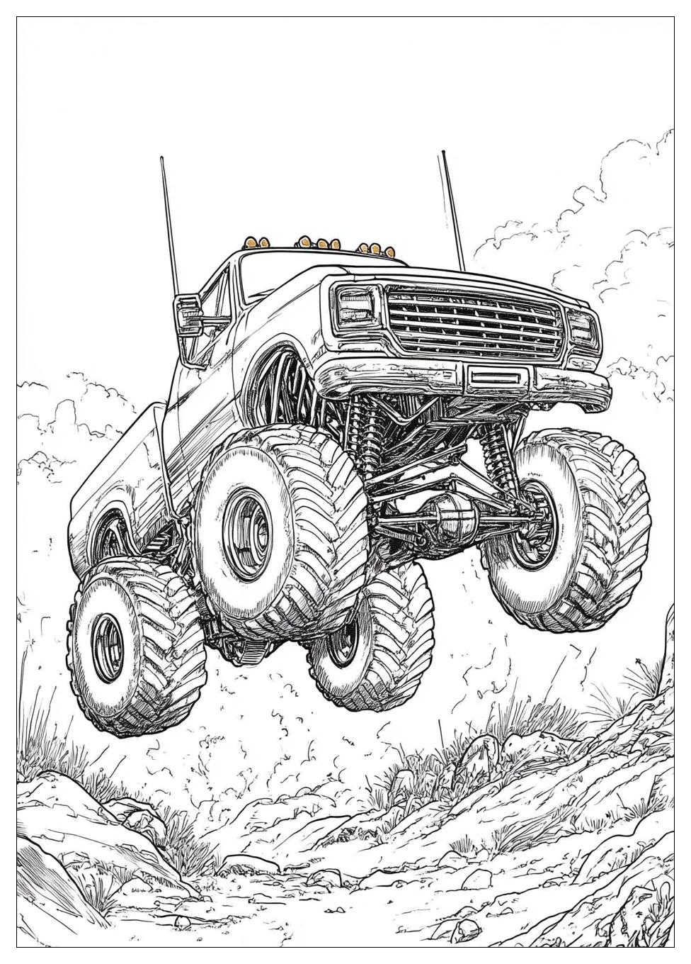 Monster Truck Coloring Pages-14