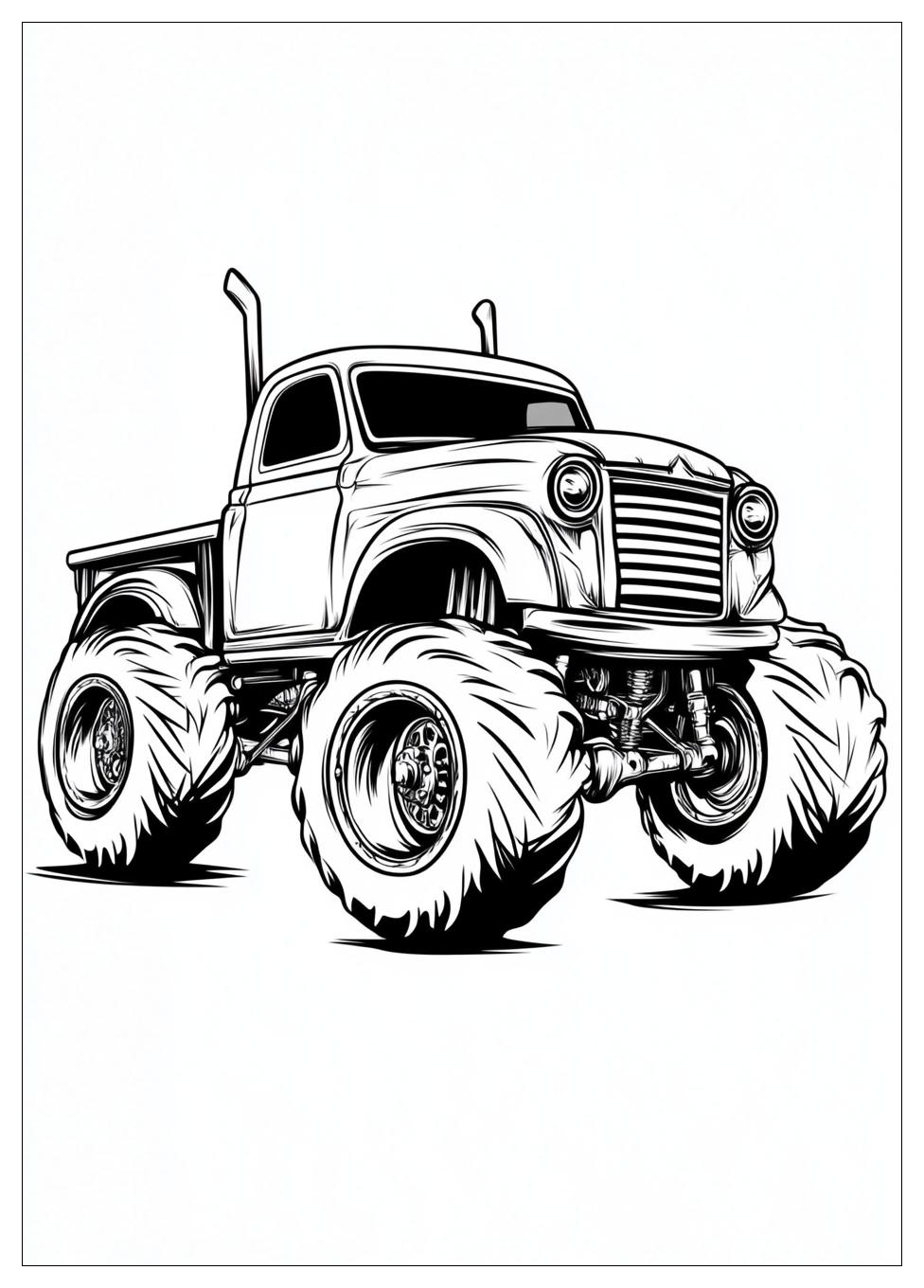 Monster Truck Coloring Pages-16